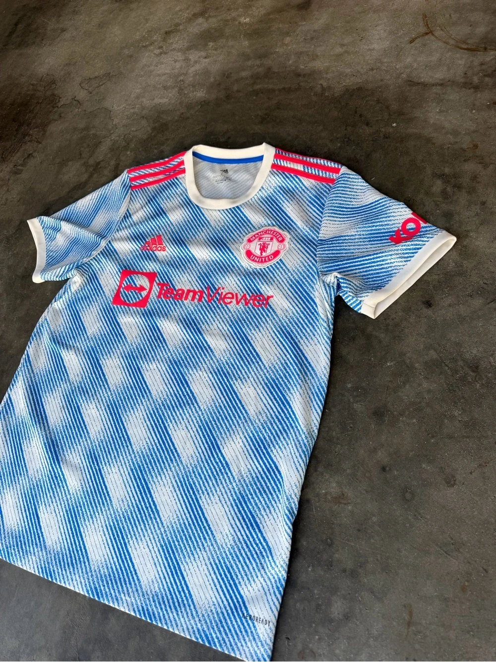 Manchester United Jersey Away Football Shirt 2021 - 2022 ADIDAS Men Size Large